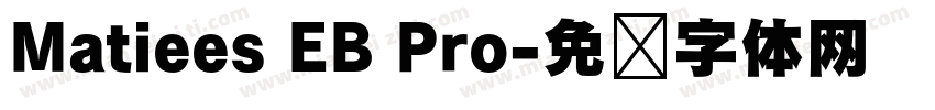 Matiees EB Pro字体转换